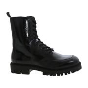 Moschino Lace-up Boots Black, Herr