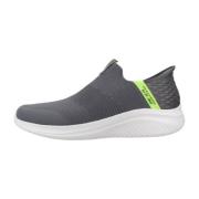 Skechers Ultra FL Slip-On Sneakers Gray, Herr