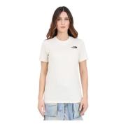 The North Face Kräm och Svart Redbox Avslappnad T-shirt White, Dam