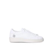 D.a.t.e. Vita Läder Låg-Top Sneakers White, Herr