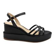 Paloma Barceló Wedges Black, Dam