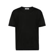 Lemaire Svart Mjuk T-shirt Black, Herr