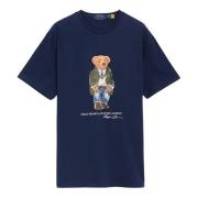Ralph Lauren Heritage Bear T-shirt Navy Blue, Herr