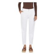 MAC Slim-fit Trousers White, Dam