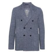 Circolo 1901 Imperial Blå Dubbelknäppt Blazer Blue, Herr