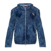 Diesel S-Mika-Zip hoodie Blue, Herr