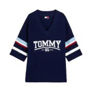 Tommy Hilfiger V-neck Knitwear Blue, Herr