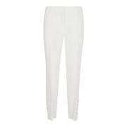 Ermanno Scervino Straight Trousers White, Dam