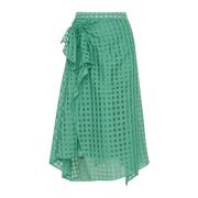 High Midi Skirts Green, Dam