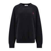 Ami Paris Sweatshirts Black, Dam