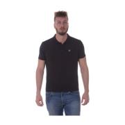 Emporio Armani EA7 Snygga Polo Shirts för Män Black, Herr