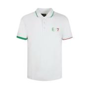Emporio Armani EA7 Klassisk Polo Shirt White, Herr