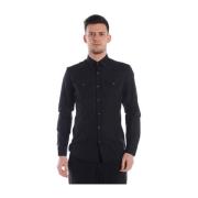 Daniele Alessandrini Western Style Skjorta Black, Herr