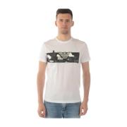 Emporio Armani EA7 Sweatshirt T-shirt Kombination White, Herr