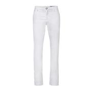 Jacob Cohën Vita Skinny Bomullsbyxor Ss23 White, Herr