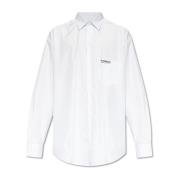 Vetements Oversize skjorta White, Herr