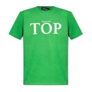 Dsquared2 T-shirt med logotyp Green, Herr