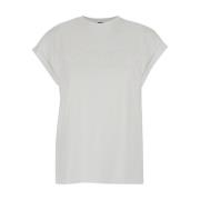 Pinko Vit Telesto T-shirt Jersey White, Dam