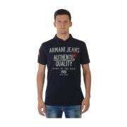 Armani Jeans Polo Shirts Blue, Herr