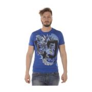 Versace Jeans Couture Print 21 Slim MC Sweatshirt Blue, Herr