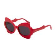 Marni XJB RED Sunglasses Red, Dam