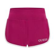 Guess Broderad Logo Mini Shorts - Rosa Pink, Dam