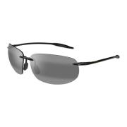 Maui Jim Breakwall 422-02 Gloss Black Sunglasses Black, Unisex