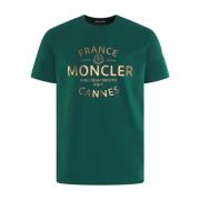 Moncler T-Shirts Green, Herr