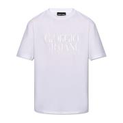 Giorgio Armani T-shirt med logotyp White, Herr