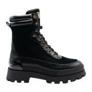 Michael Kors Lace-up Boots Black, Dam