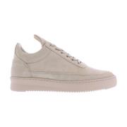 Filling Pieces Beige Suede Low Top Sneaker Beige, Herr