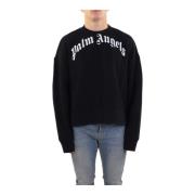 Palm Angels Sweatshirts Black, Herr
