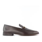 Berwick Brun läderloafer med metallhårdvara Brown, Herr