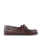 Berwick Bruna läderloafers med snörning Brown, Herr