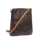 Louis Vuitton Vintage Pre-owned Canvas axelremsvskor Brown, Dam