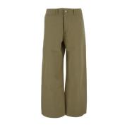 Burberry Wide Trousers Brown, Herr