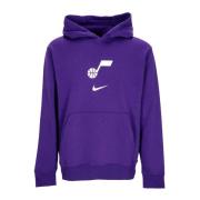 Nike NBA City Edition Club Hoodie Purple, Herr