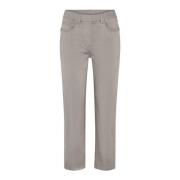 LauRie Cropped Jeans Gray, Dam