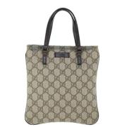 Gucci Vintage Pre-owned Canvas totevskor Beige, Dam