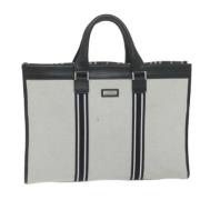 Burberry Vintage Pre-owned Canvas totevskor Gray, Dam