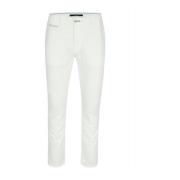 Atelier Noterman Slim Fit Rumsfärgad Chino Byxor White, Herr