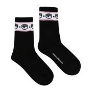 Chiara Ferragni Collection Socks Black, Dam