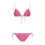 Oseree Rosa Strass Gem Bikini Pink, Dam