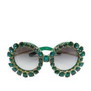 Dolce & Gabbana Pre-owned Pre-owned Acetat solglasgon Green, Dam