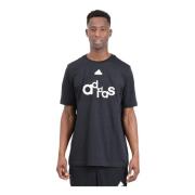 Adidas Grafiskt Tryck Svart T-shirt Black, Herr