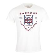 Barbour Steve McQueen Grafisk T-shirt White, Herr