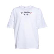 Dsquared2 Vita T-shirts och Polos White, Herr