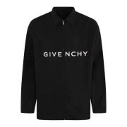 Givenchy Herr Boxyfit Logoskjorta Svart Black, Herr