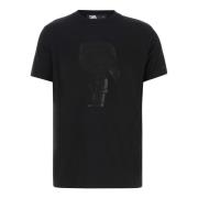 Karl Lagerfeld Svart Logotyp T-shirt Black, Herr