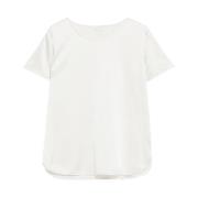 Max Mara Vit Fritidsskjorta Slät Tyg White, Dam